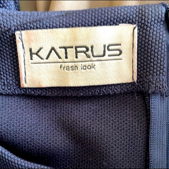 KATRUS Faux Leather Peplum Blouse - Picture 3 of 5